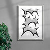 E contemporary wall art print by Pavel Ripley - sold by DROOL