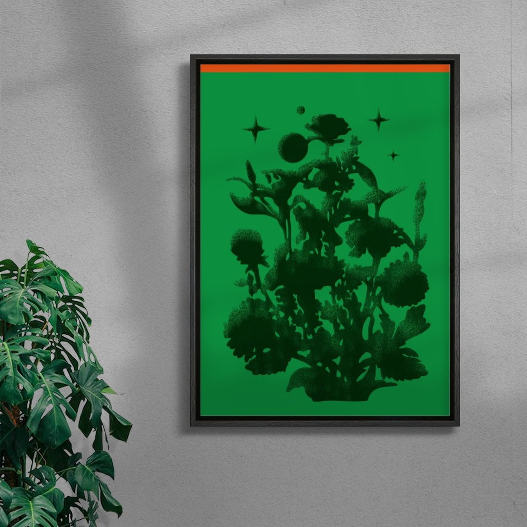 Greenness contemporary wall art print by Juan Sebastián Rosillo - sold by DROOL