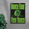 Douce Fleur contemporary wall art print by RIM Atelier - sold by DROOL