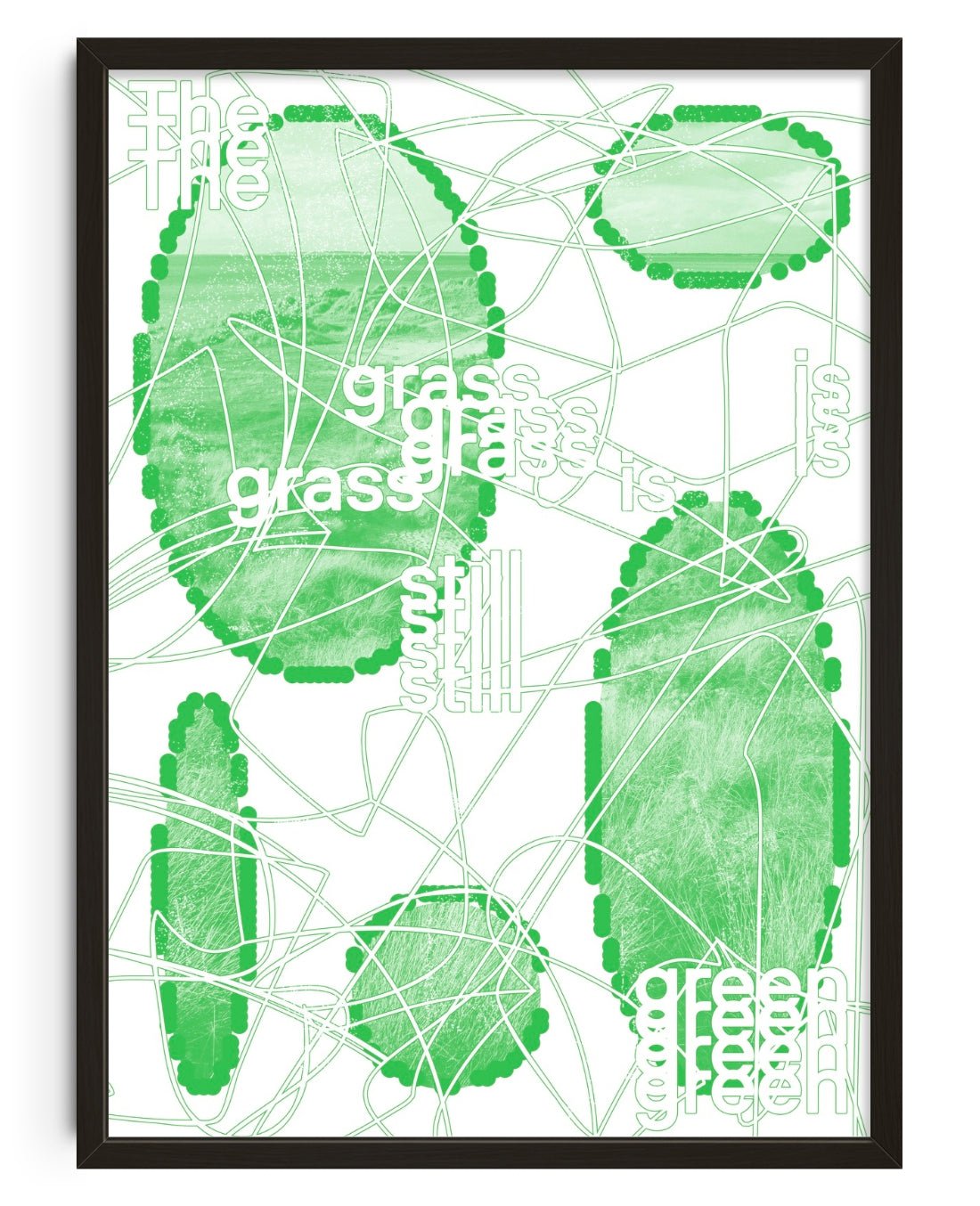 The Grass is Still Green contemporary wall art print by cloud.cb - sold by DROOL