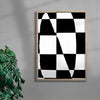 Noir contemporary wall art print by Sara Cristina Moser - sold by DROOL