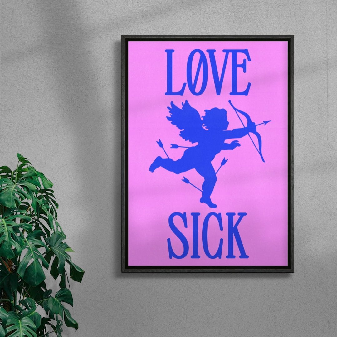 Lovesick contemporary wall art print by Utsav Verma - sold by DROOL