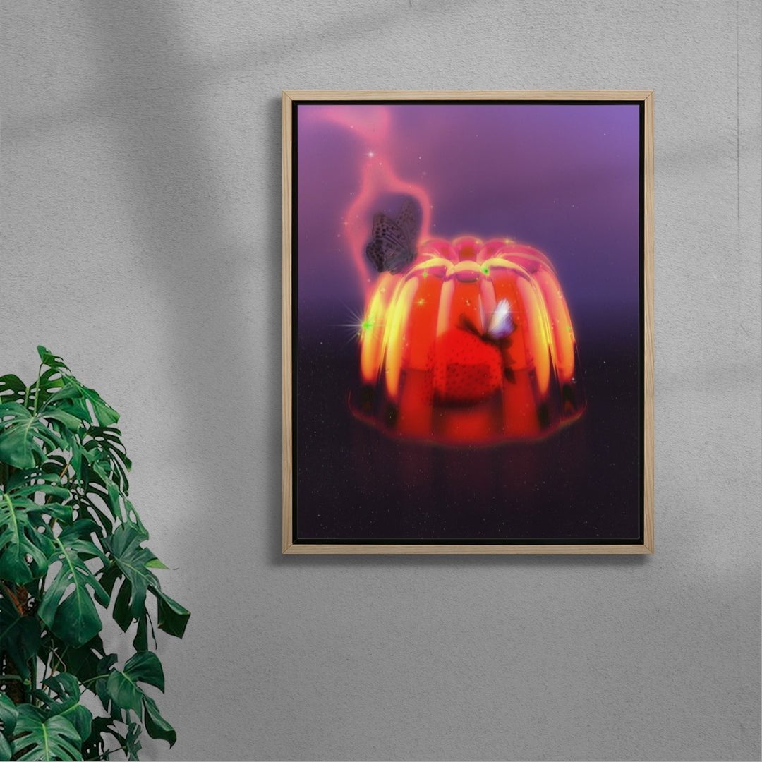 Strawberry Delight contemporary wall art print by Ed Reika - sold by DROOL