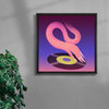 Wiggly Hand contemporary wall art print by Milena Bucholz - sold by DROOL
