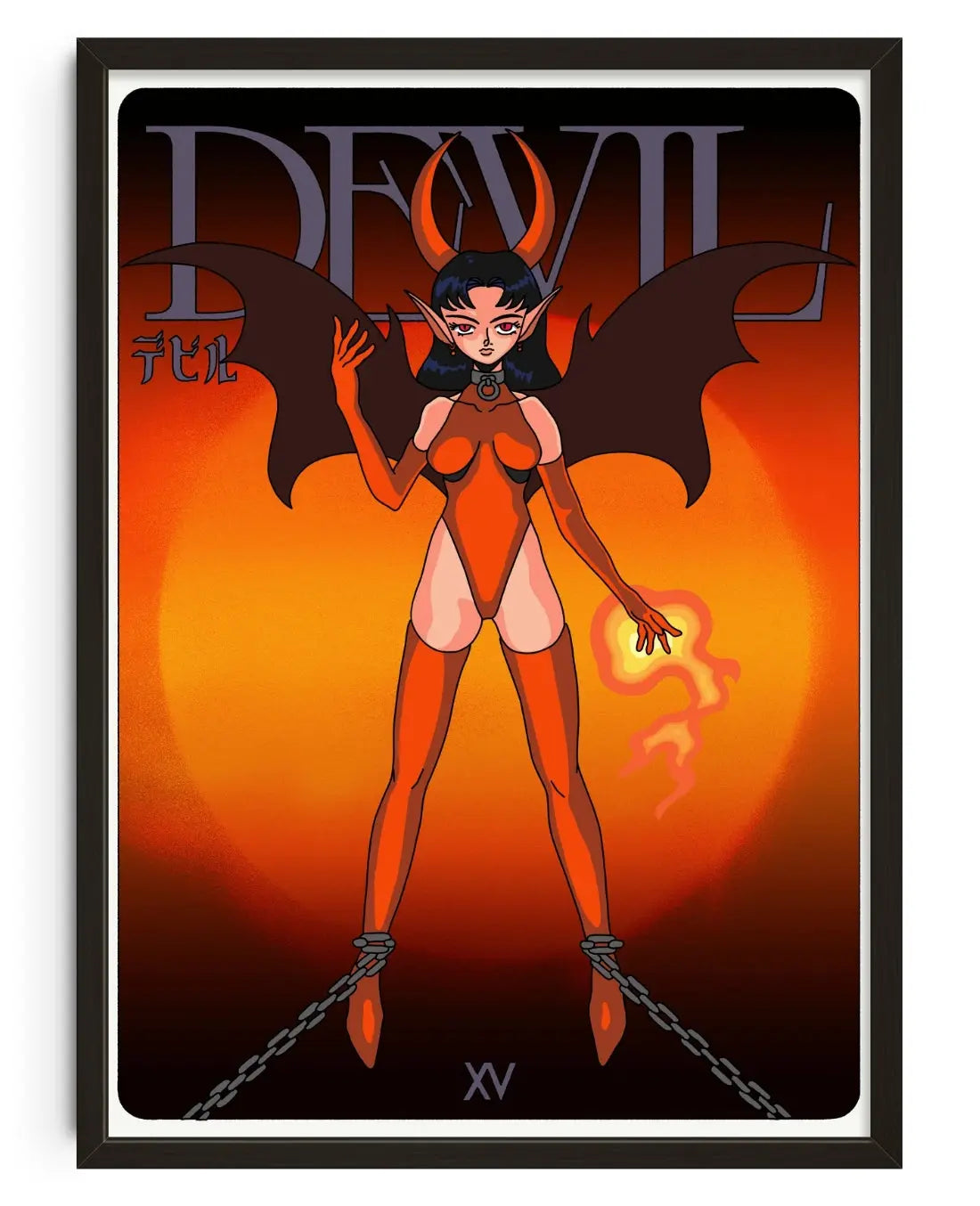 DEVIL contemporary art print by Apollo Thomas - sold by DROOL