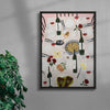 Steak Frites contemporary wall art print by Natalie Savage - sold by DROOL