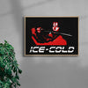 ICE-COLD contemporary wall art print by Utsav Verma - sold by DROOL