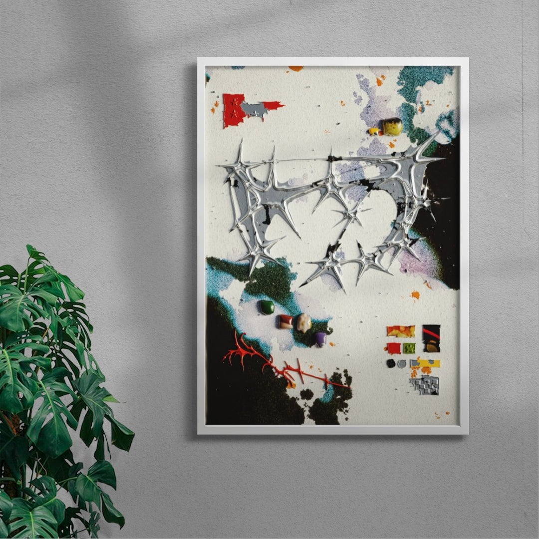 Cold Constellations contemporary wall art print by Kitasavi - sold by DROOL