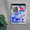 Alive contemporary wall art print by Morgan Hislop - sold by DROOL