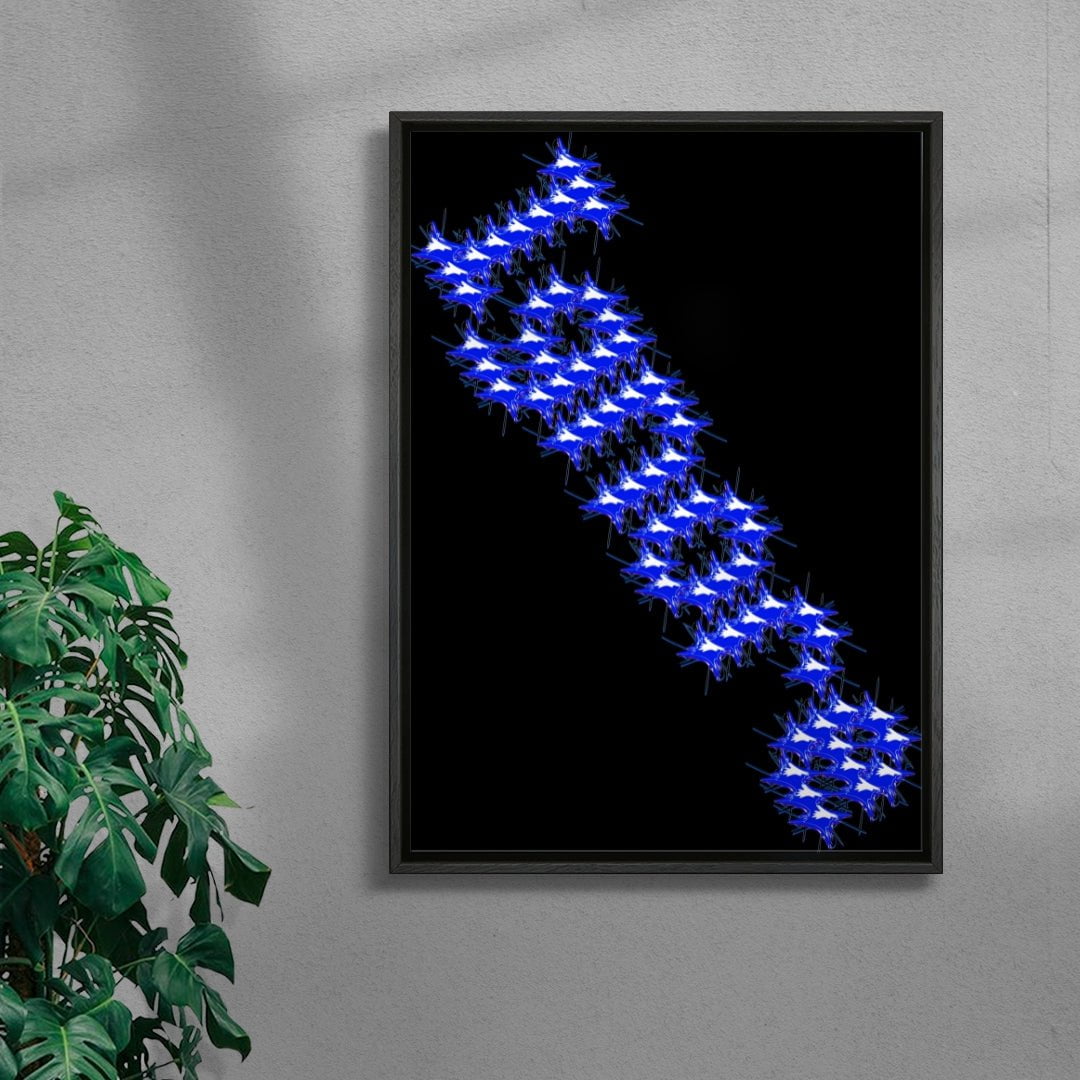 Poster 148 - Ignore contemporary canvas art print by Gang Buron-Yi - sold by DROOL