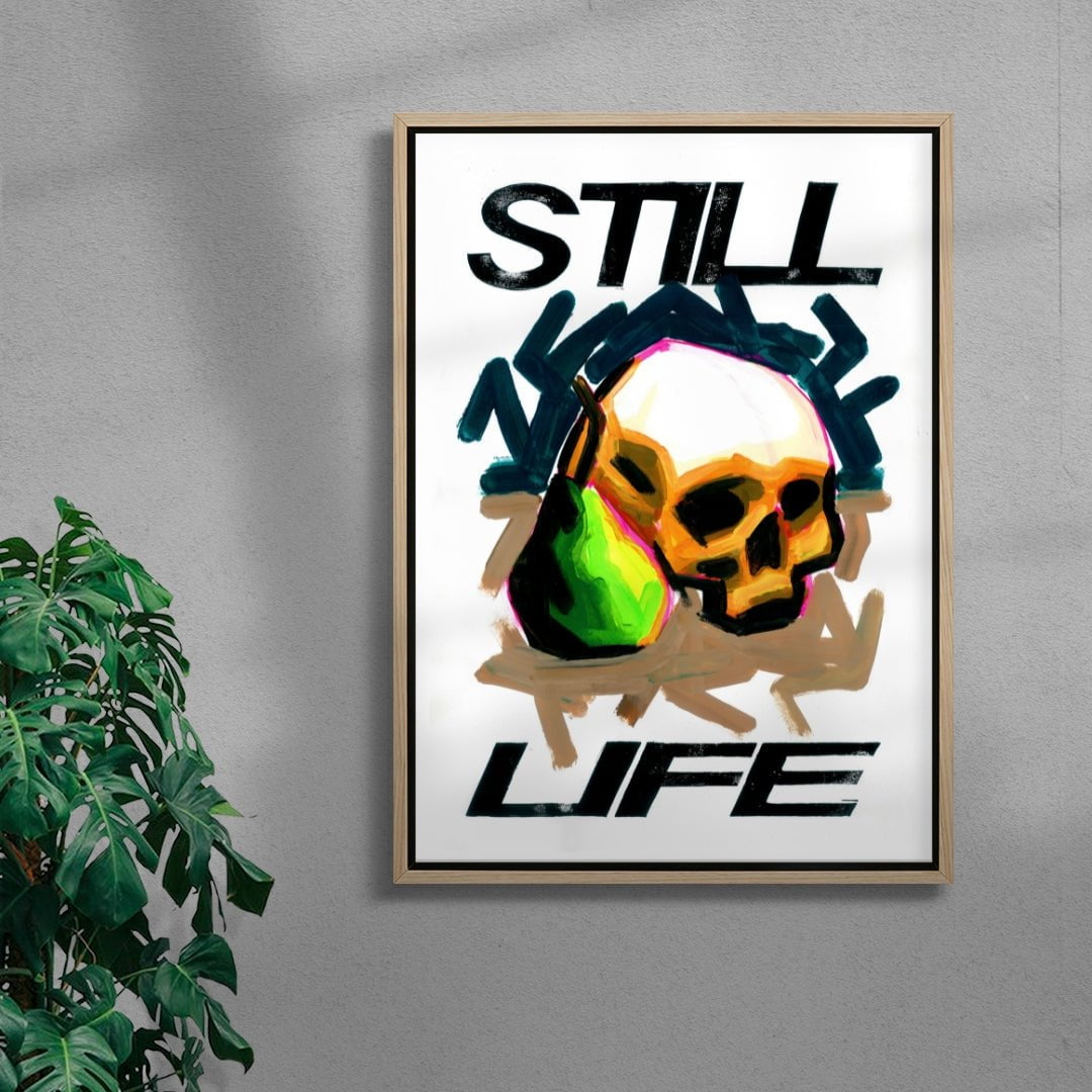 Skull Life contemporary wall art print by 3WillyT - sold by DROOL
