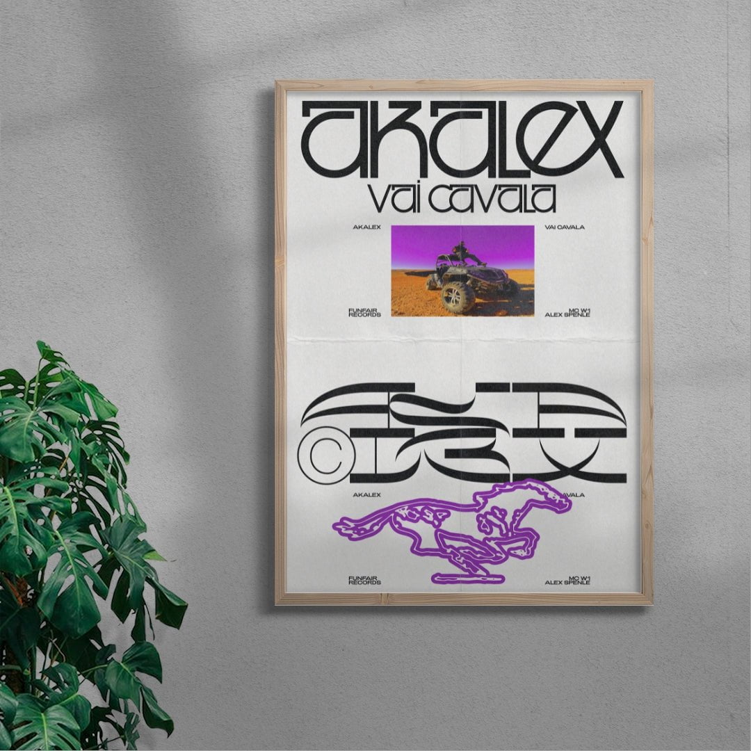 Akalex | Vai Cavala contemporary wall art print by Jules Bigot - sold by DROOL