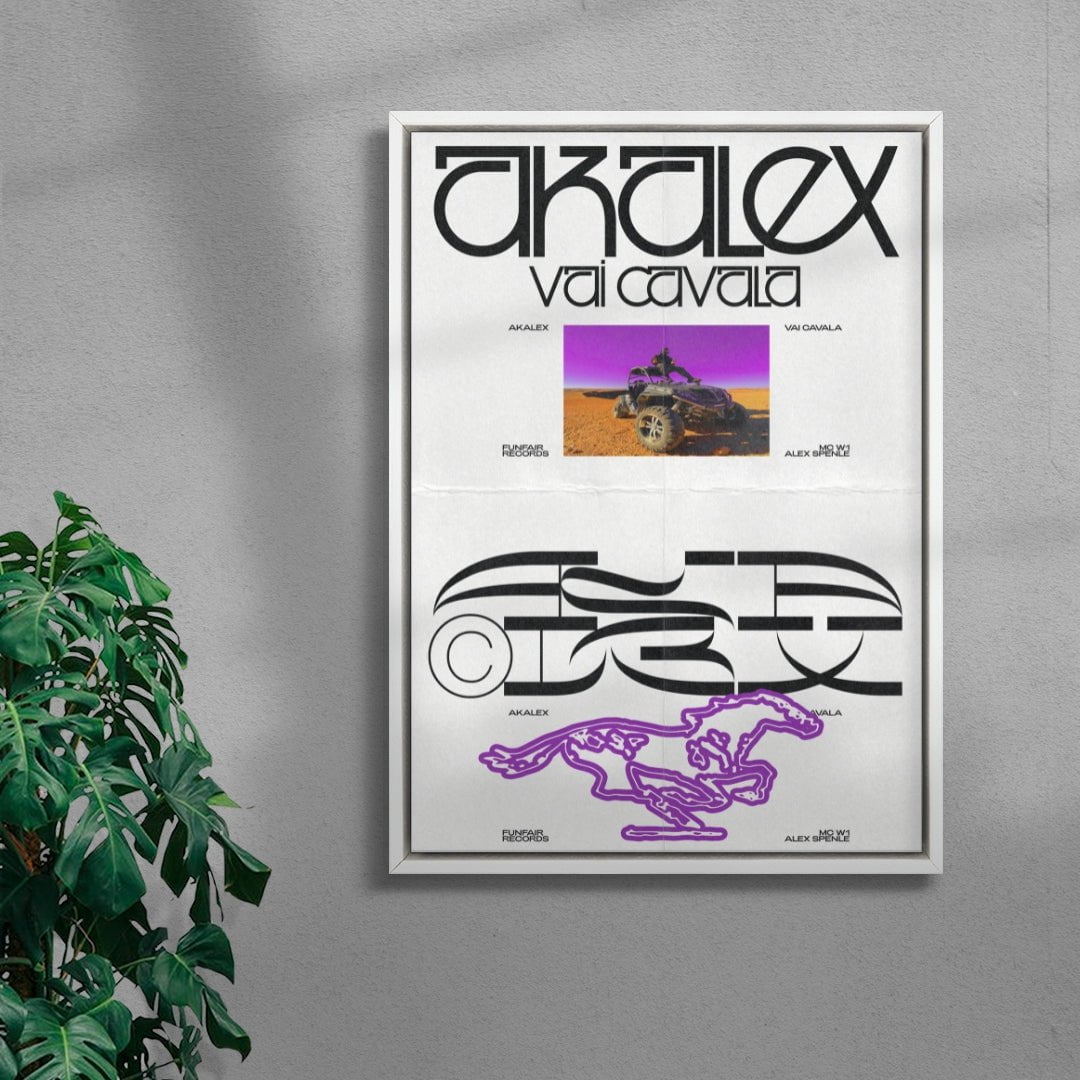 Akalex | Vai Cavala contemporary wall art print by Jules Bigot - sold by DROOL