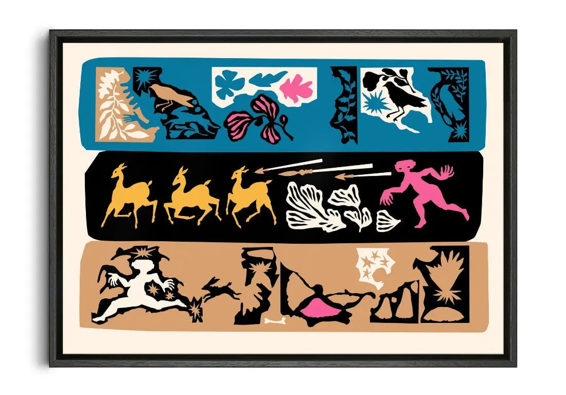 Hunting Gods contemporary wall art print by Nick Liefhebber - sold by DROOL