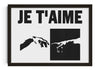 Je t’aime contemporary wall art print by Utsav Verma - sold by DROOL