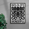 Wildlife contemporary wall art print by Alexander Khabbazi - sold by DROOL