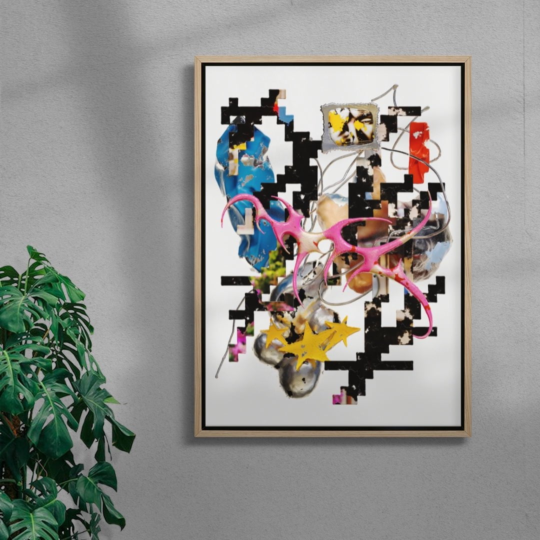 Starfall Error contemporary wall art print by Kitasavi - sold by DROOL