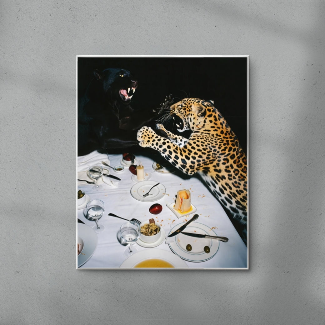 WHO'S PAYING? contemporary wall art print by Ces XC - sold by DROOL