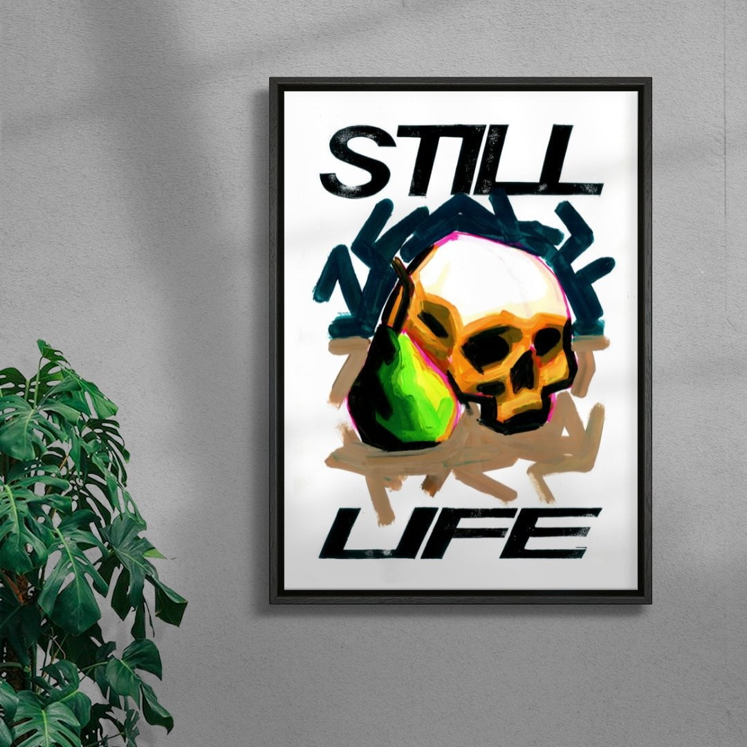 Skull Life contemporary wall art print by 3WillyT - sold by DROOL