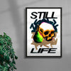 Skull Life contemporary wall art print by 3WillyT - sold by DROOL