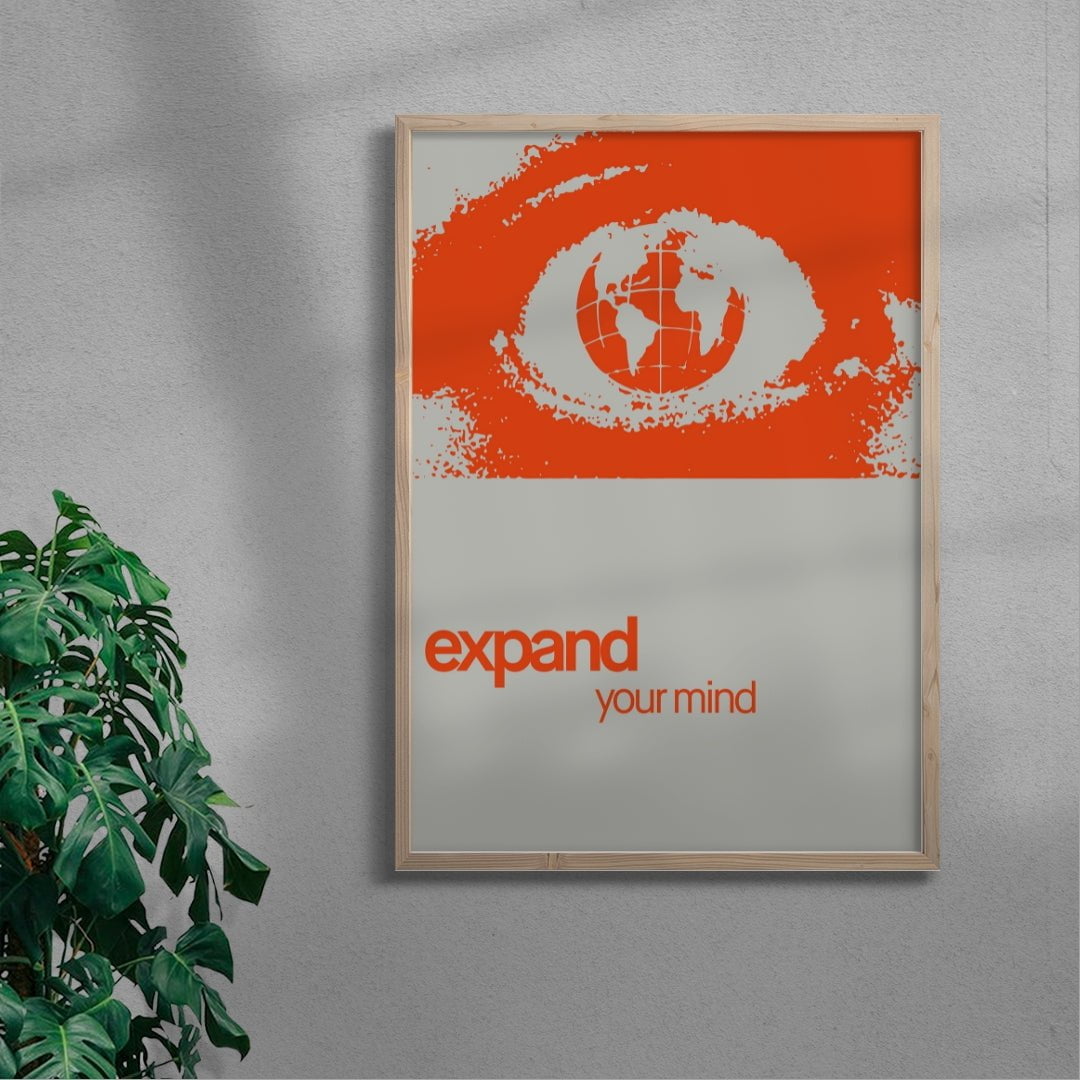 Expand your mind contemporary wall art print by Adam Foster - sold by DROOL