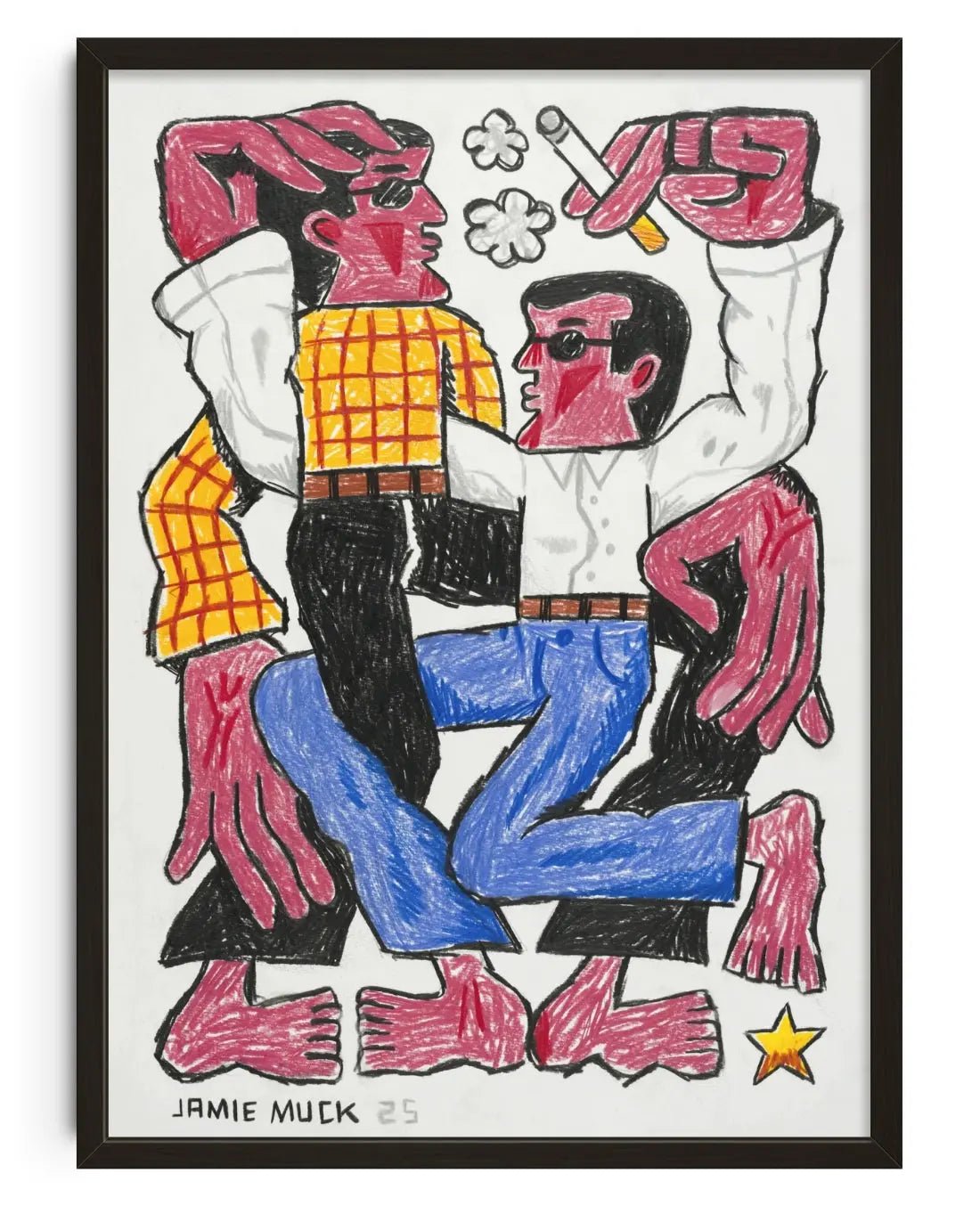 Unusual Greeting contemporary art print by Jamie Muck - sold by DROOL