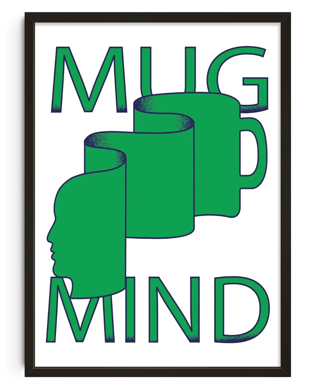 MUG MIND contemporary wall art print by Max Blackmore - sold by DROOL