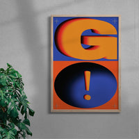 Thumbnail for GO! contemporary wall art print by Sheyi Adebayo - sold by DROOL