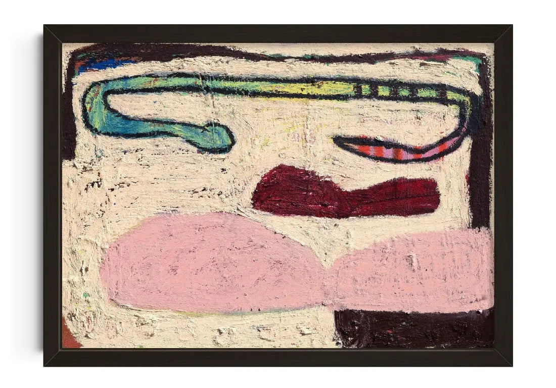 Horny Goannas, Only One Snake  contemporary art print by Eira Chidgey - sold by DROOL