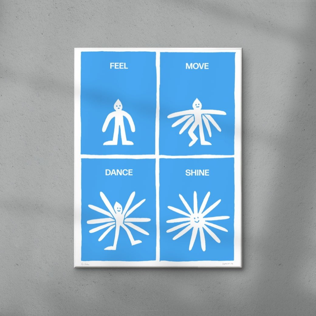 Shine contemporary wall art print by Eric Schwarz - sold by DROOL