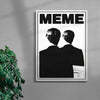 MEME contemporary wall art print by Utsav Verma - sold by DROOL