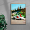 Classic Lamborghini Countach contemporary wall art print by Chazzydawg - sold by DROOL