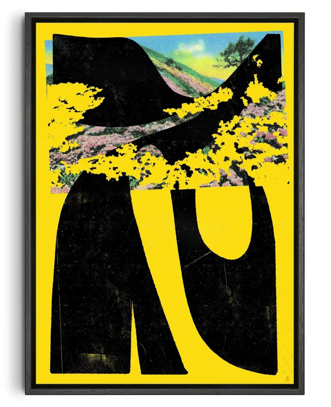 Tar Bird contemporary wall art print by Floating Bstrd - sold by DROOL