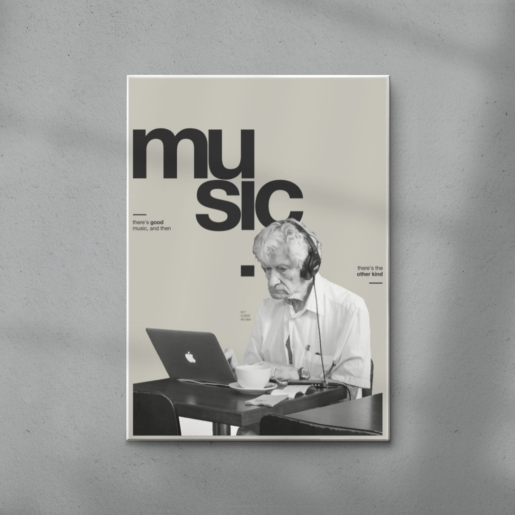 Music contemporary wall art print by Mirza Talovic - sold by DROOL