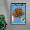 Dandelion contemporary wall art print by Studio Trikken - sold by DROOL