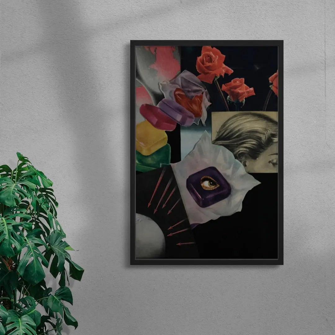Collage contemporary wall art print by Francesco Gioia - sold by DROOL
