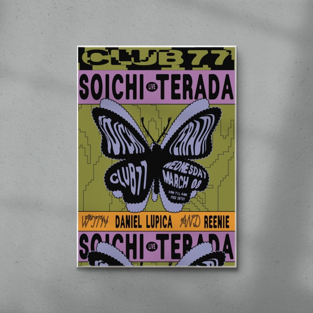 Soichi Terada at Club 77 Sydney contemporary wall art print by Gabrielle White - sold by DROOL