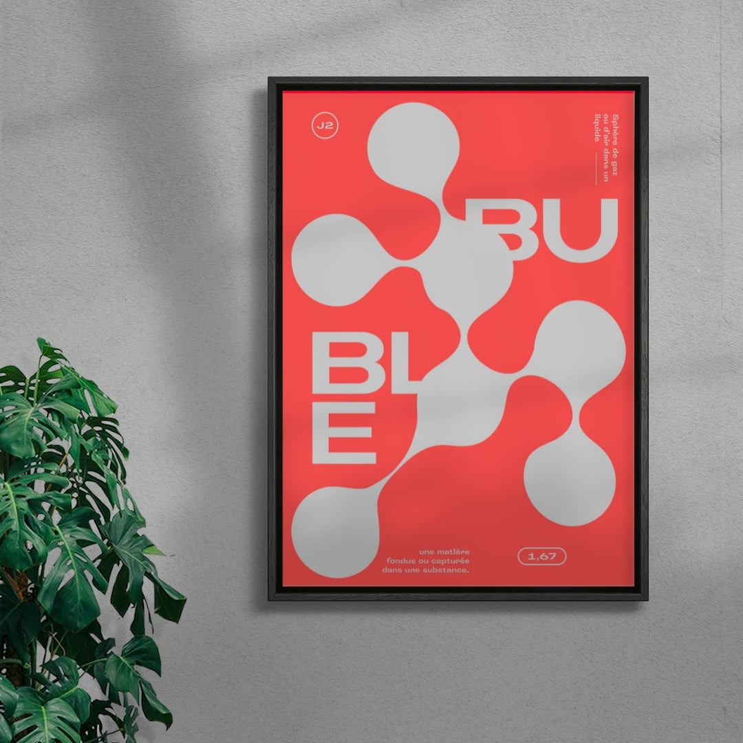 Bubble contemporary wall art print by Jérôme Bizien - sold by DROOL