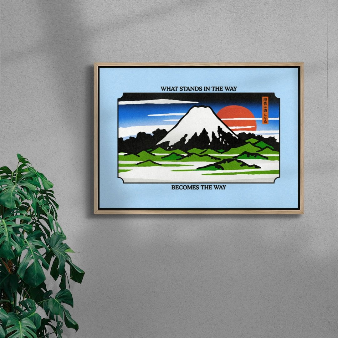 What Stands in the Way contemporary wall art print by Othman Zougam - sold by DROOL
