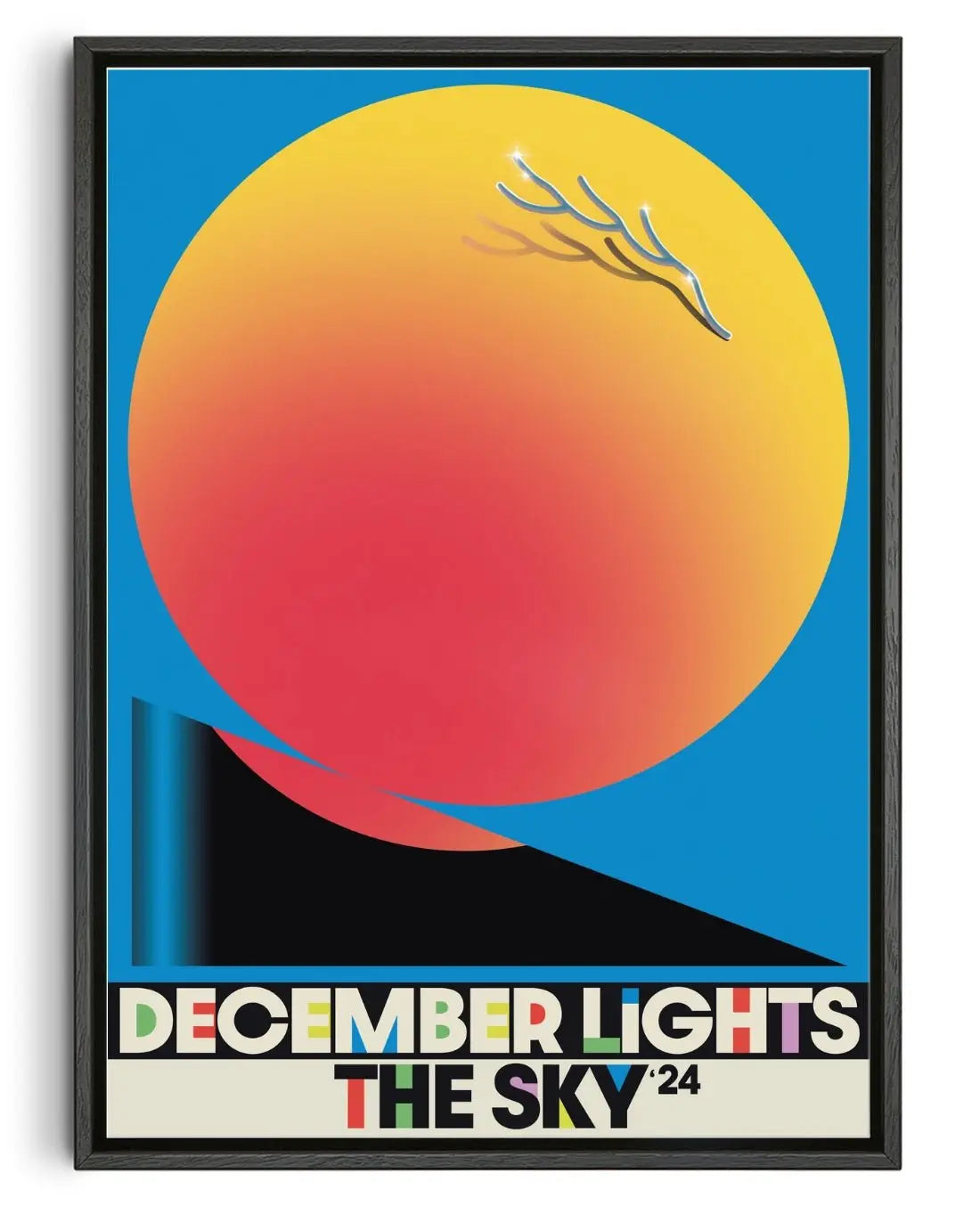 December Lights the Sky contemporary wall art print by Sandro Rybak - sold by DROOL