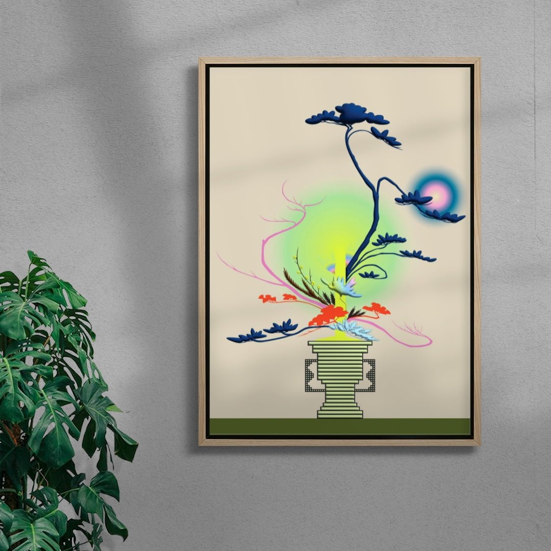 Changing Seasons II contemporary wall art print by Brindha Kumar - sold by DROOL