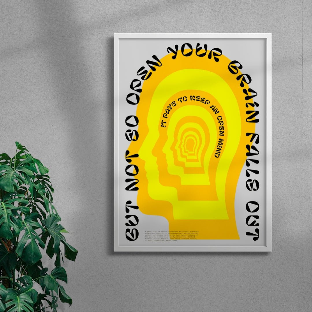 Open Mind contemporary wall art print by John Schulisch - sold by DROOL