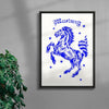 Mustang contemporary wall art print by Juan Sebastián Rosillo - sold by DROOL