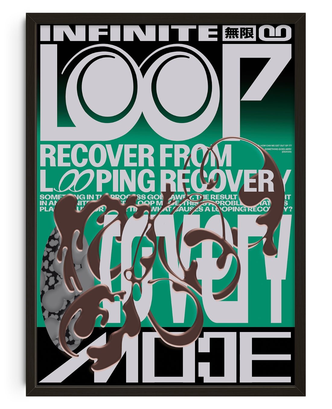 Looping Recovery I contemporary wall art print by Hui Hwang - sold by DROOL