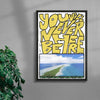 You will never be here contemporary wall art print by Jorge Santos - sold by DROOL