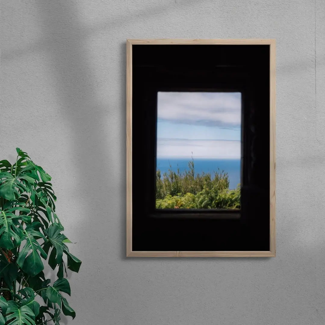 Afternoon Blue contemporary wall art print by Robin Knuth - sold by DROOL