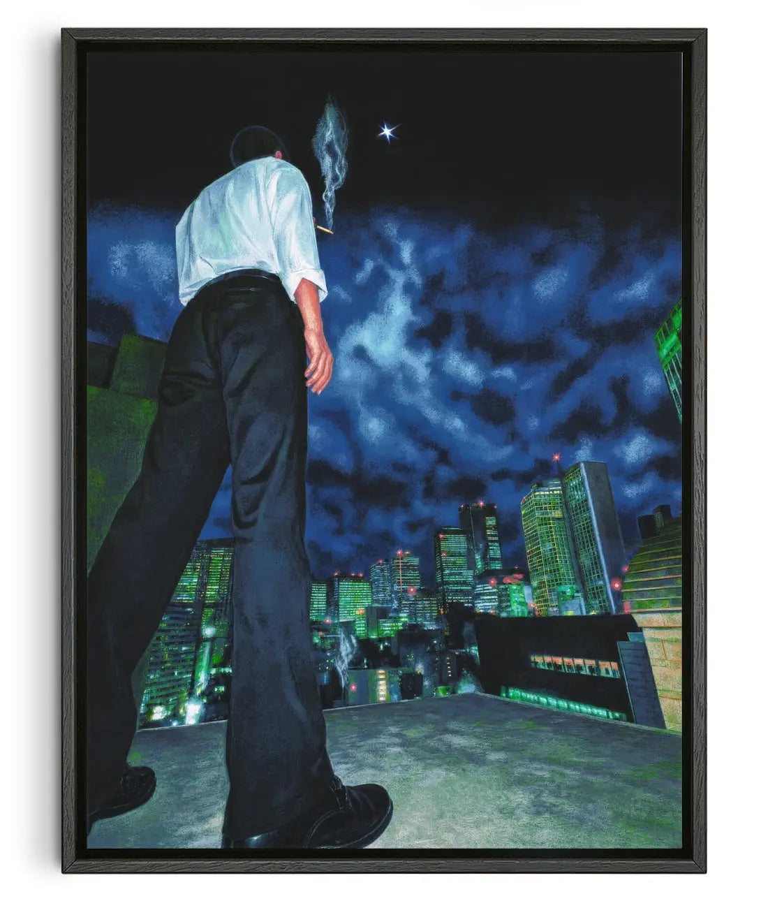after dark contemporary canvas print by Blank Embrace - sold by DROOL