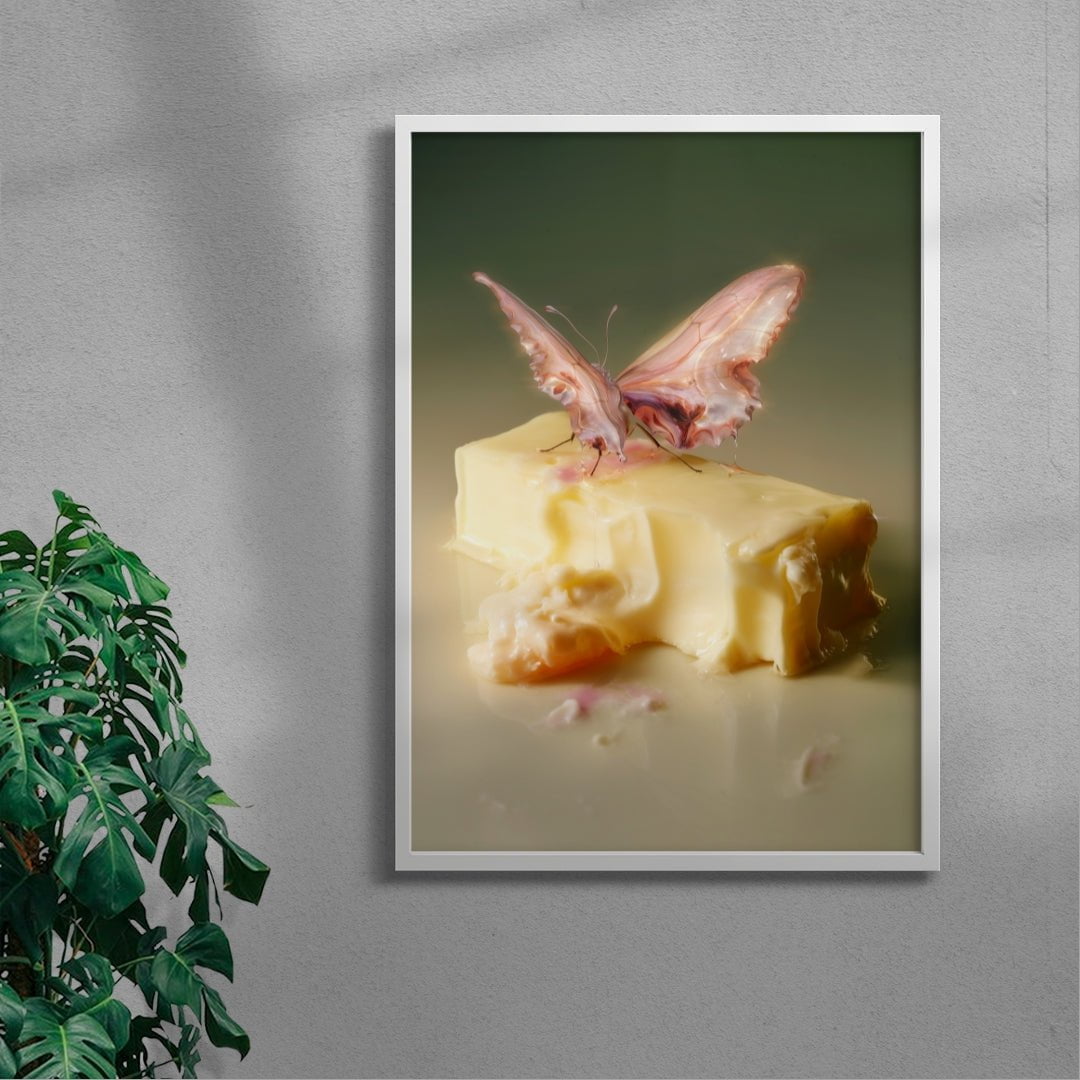 ButterFly contemporary wall art print by Alex Valentina - sold by DROOL