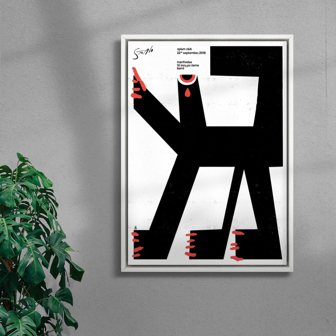 Smala Harpy contemporary wall art print by Floating Bstrd - sold by DROOL