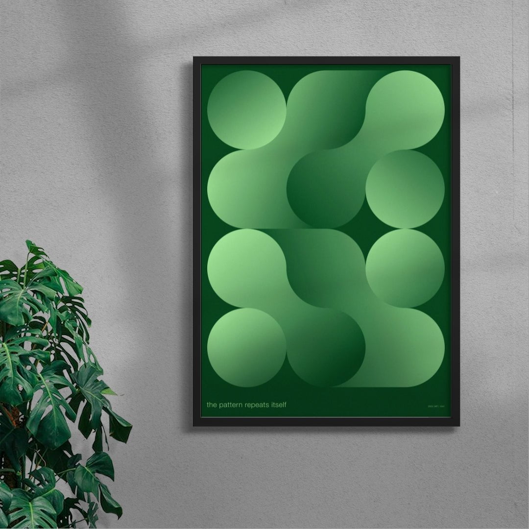 The pattern contemporary wall art print by Mirza Talovic - sold by DROOL